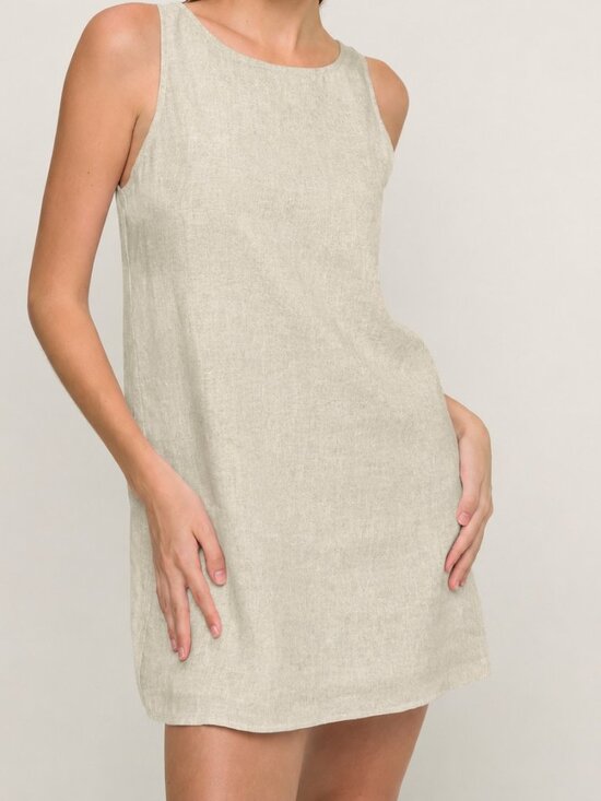 Mikoh Dresses & Skirts - NWT Mikoh Linen Dress in Khaki in XS (orig $225)